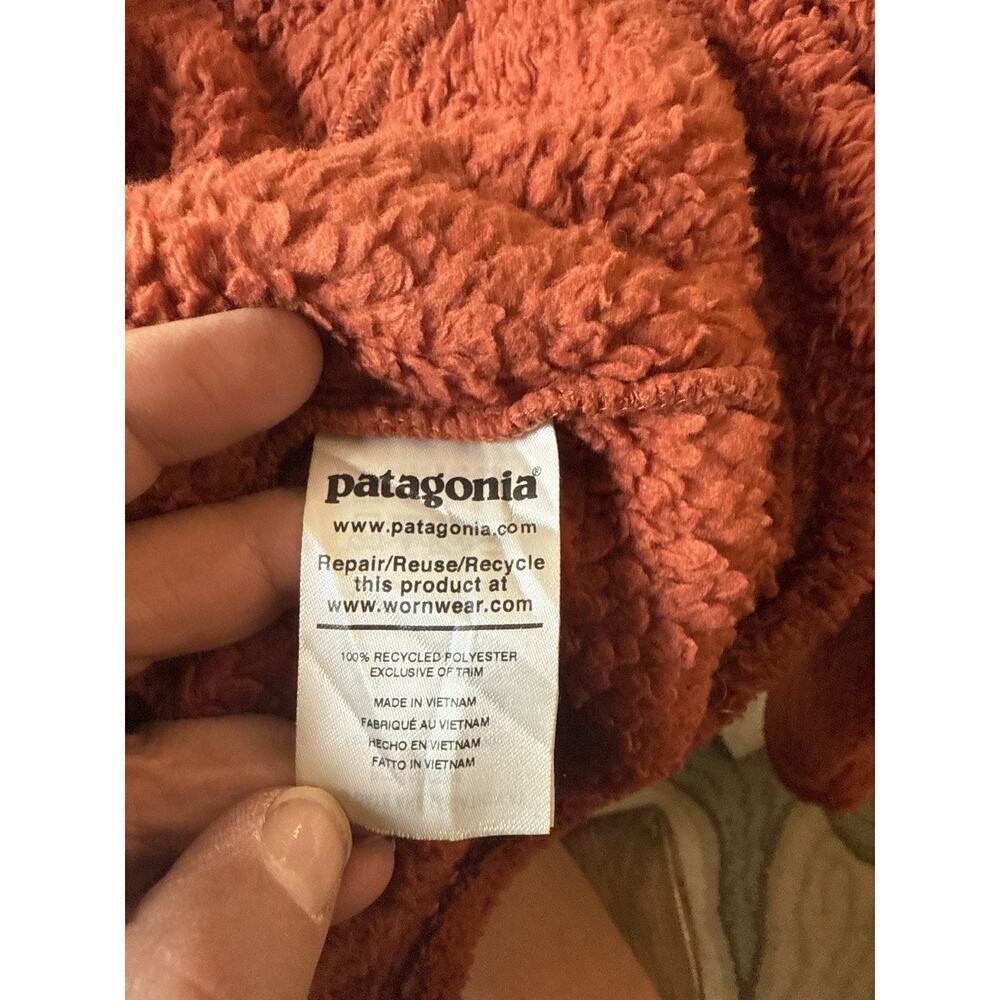 Patagonia Women’s Retro Pile Fleece Jacket Size Small Rust Color Full Zip - Picture 5 of 9